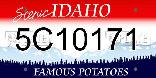 5C10171 Idaho License Plate