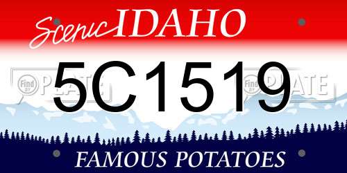 5C1519 Idaho License Plate