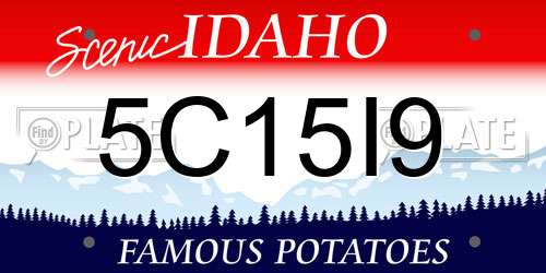 5C15I9 Idaho License Plate