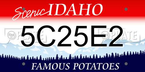 5C25E2 Idaho License Plate
