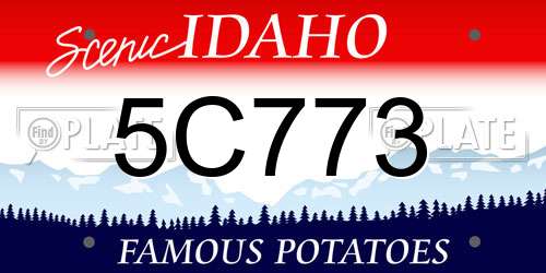 5C773 Idaho License Plate