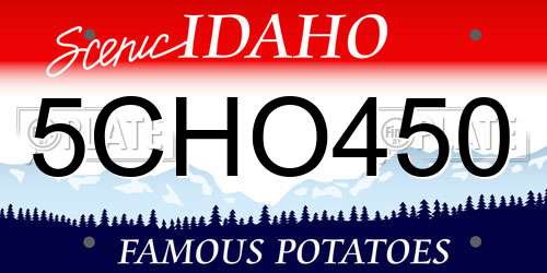 5CHO450 Idaho License Plate