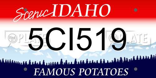 5CI519 Idaho License Plate