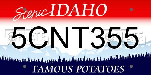 5CNT355 Idaho License Plate