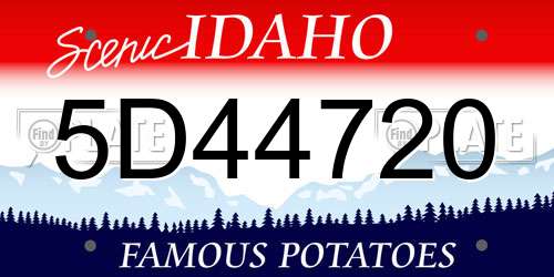 5D44720 Idaho License Plate