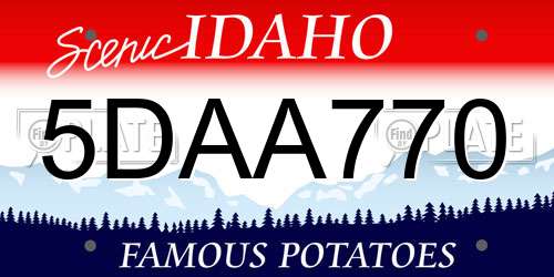 5DAA770 Idaho License Plate