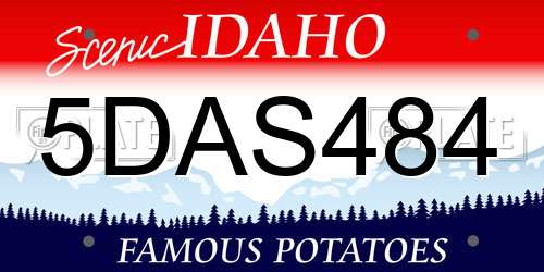 5DAS484 Idaho License Plate