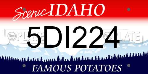 5DI224 Idaho License Plate