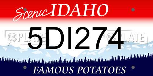 5DI274 Idaho License Plate