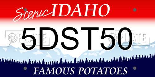5DST50 Idaho License Plate