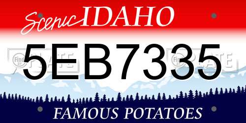 5EB7335 Idaho License Plate