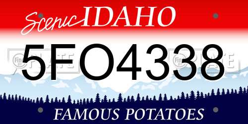 5FO4338 Idaho License Plate