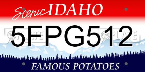 5FPG512 Idaho License Plate