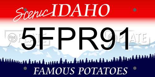 5FPR91 Idaho License Plate