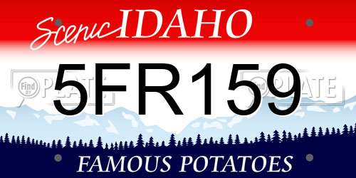 5FR159 Idaho License Plate