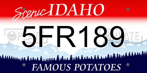 5FR189 Idaho License Plate