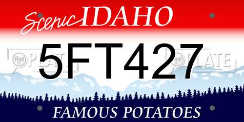 5FT427 Idaho License Plate