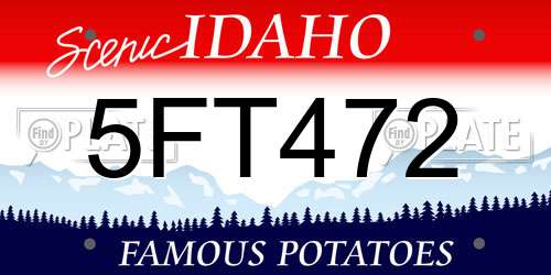 5FT472 Idaho License Plate