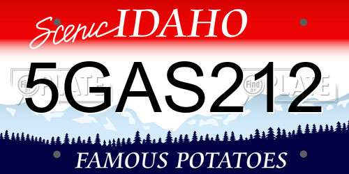 5GAS212 Idaho License Plate