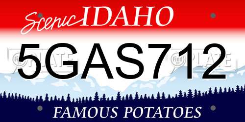 5GAS712 Idaho License Plate