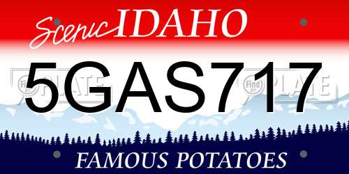5GAS717 Idaho License Plate