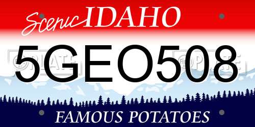 5GEO508 Idaho License Plate