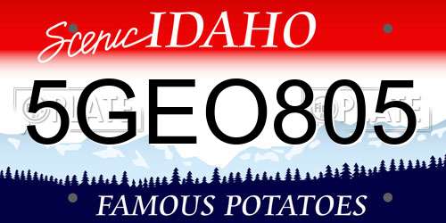 5GEO805 Idaho License Plate