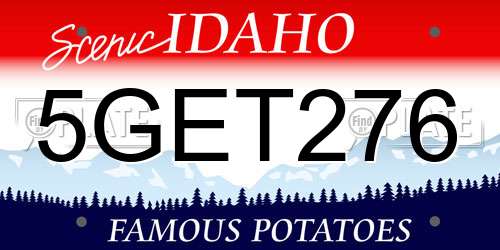 5GET276 Idaho License Plate