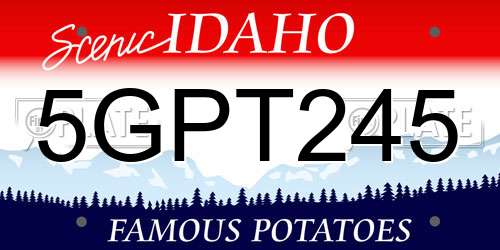 5GPT245 Idaho License Plate