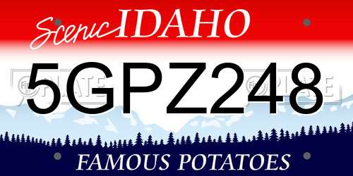 5GPZ248 Idaho License Plate