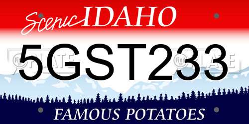 5GST233 Idaho License Plate