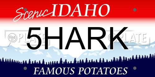 5HARK Idaho License Plate