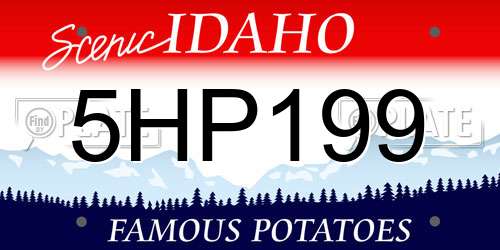 5HP199 Idaho License Plate