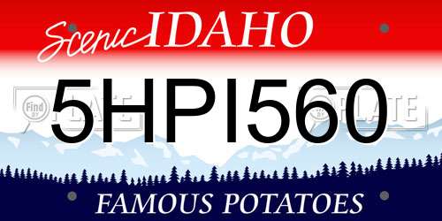5HPI560 Idaho License Plate