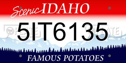 5IT6135 Idaho License Plate