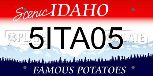 5ITA05 Idaho License Plate