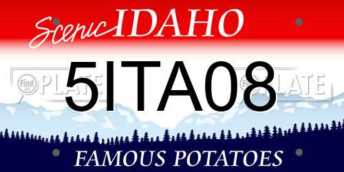 5ITA08 Idaho License Plate