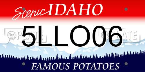 5LLO06 Idaho License Plate