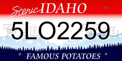 5LO2259 Idaho License Plate