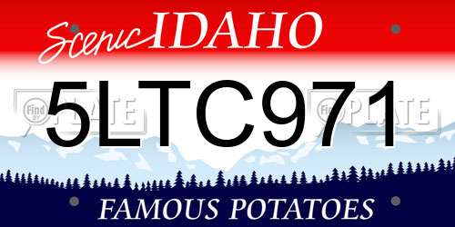 5LTC971 Idaho License Plate