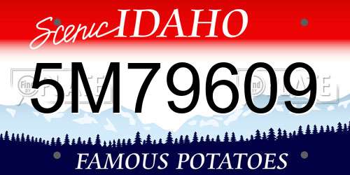5M79609 Idaho License Plate