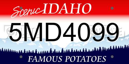 5MD4099 Idaho License Plate