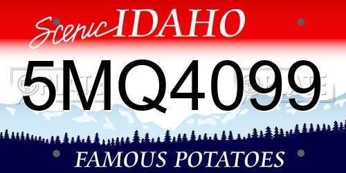 5MQ4099 Idaho License Plate