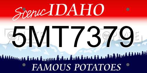 5MT7379 Idaho License Plate