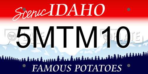 5MTM10 Idaho License Plate