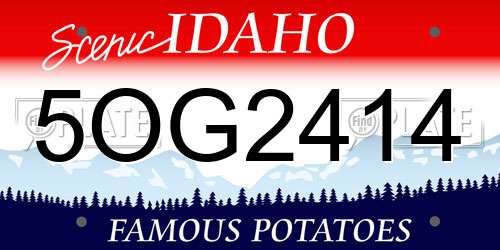 5OG2414 Idaho License Plate