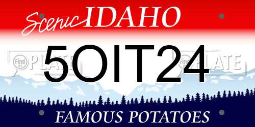 5OIT24 Idaho License Plate
