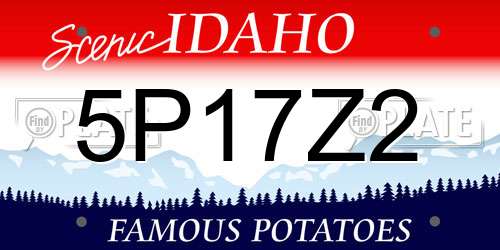 5P17Z2 Idaho License Plate