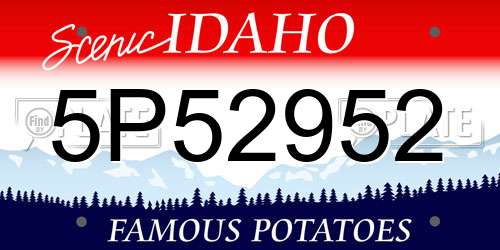 5P52952 Idaho License Plate