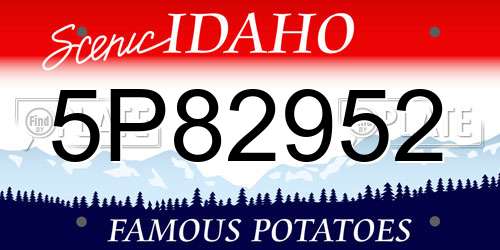5P82952 Idaho License Plate